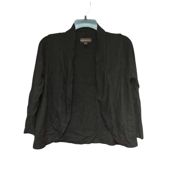 EUC Dana Buchman Open Black Cardigan Size S - Picture 1 of 4